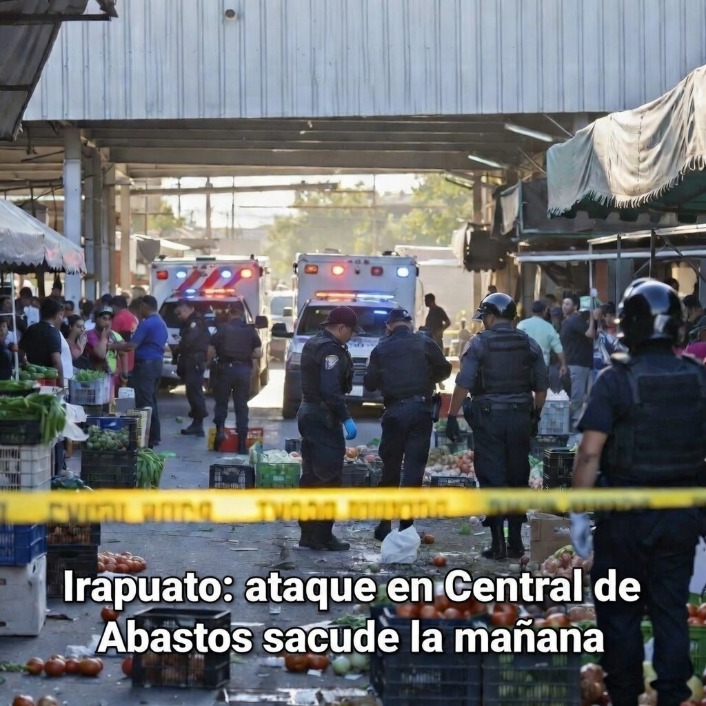 Irapuato: ataque en Central de Abastos sacude la mañana
