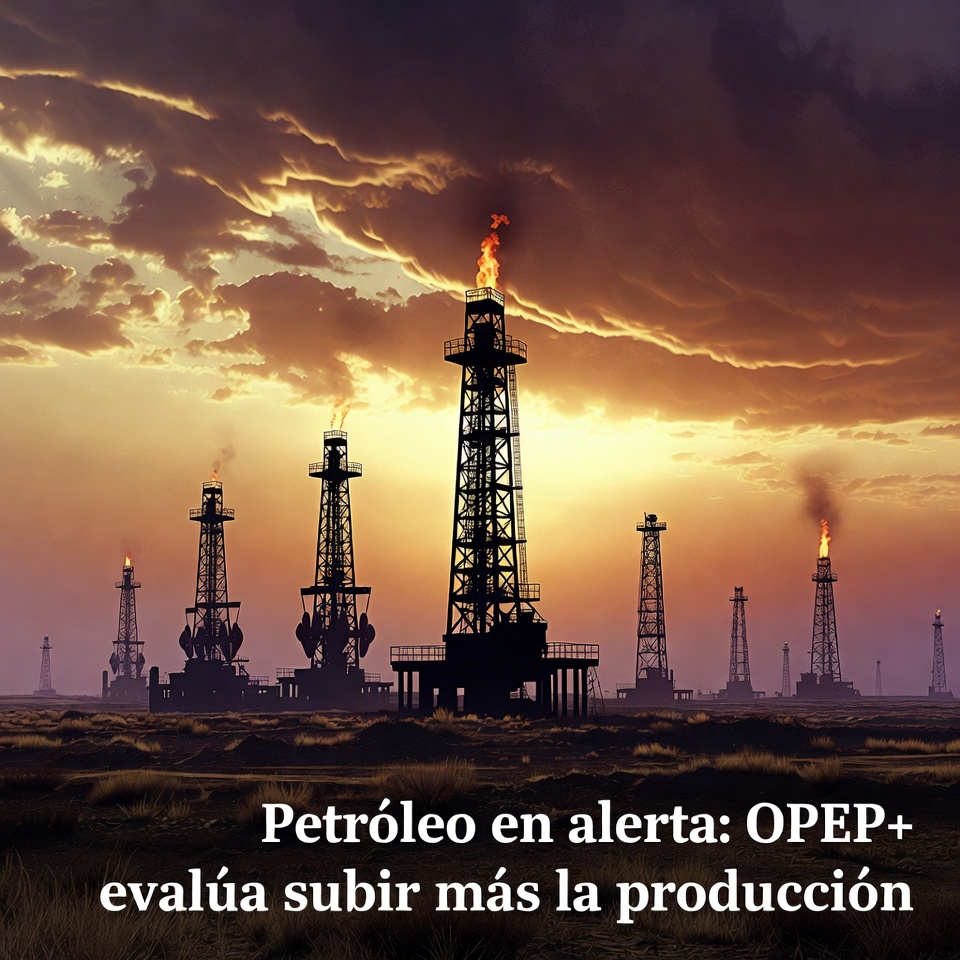 Petróleo en alerta: OPEP+ evalúa subir más la producción