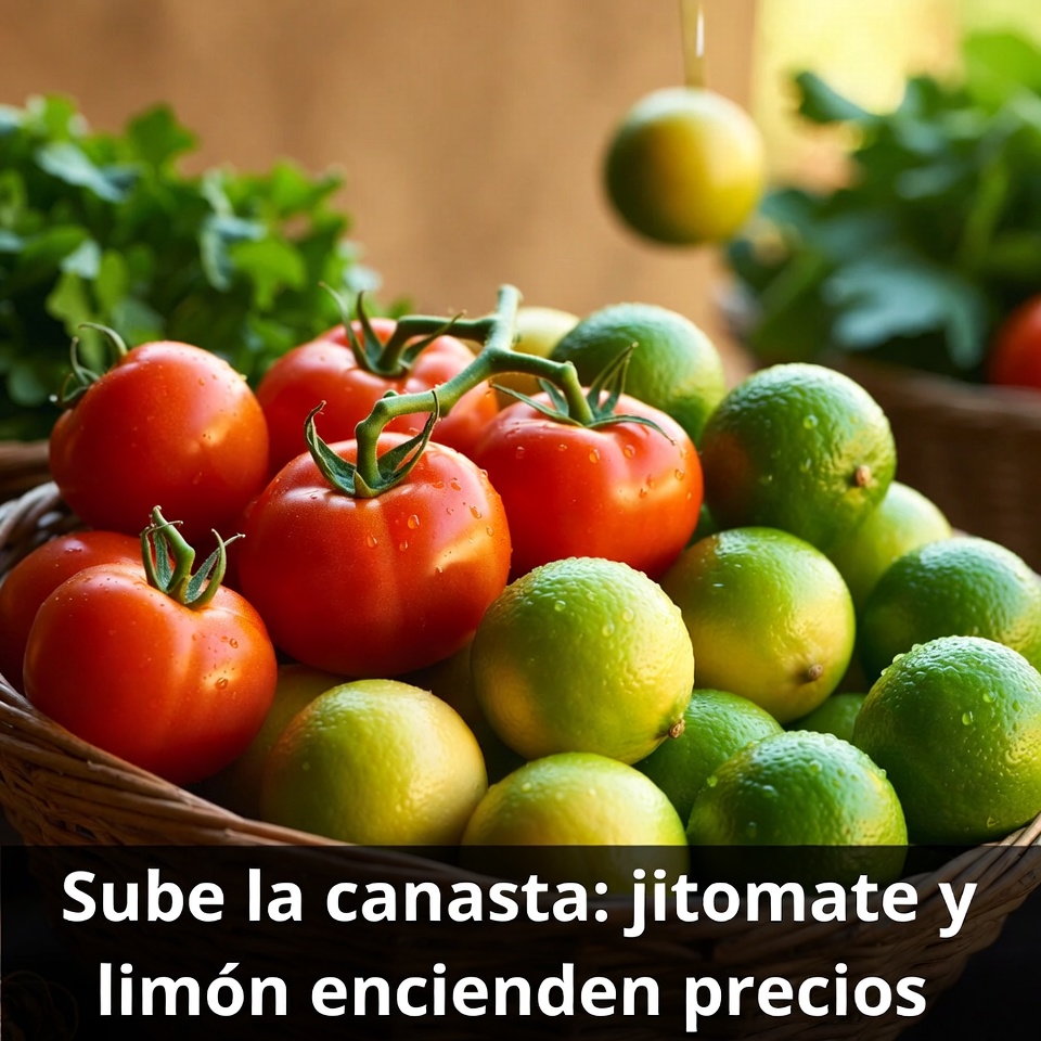 «Sube la canasta: jitomate y limón encienden precios»