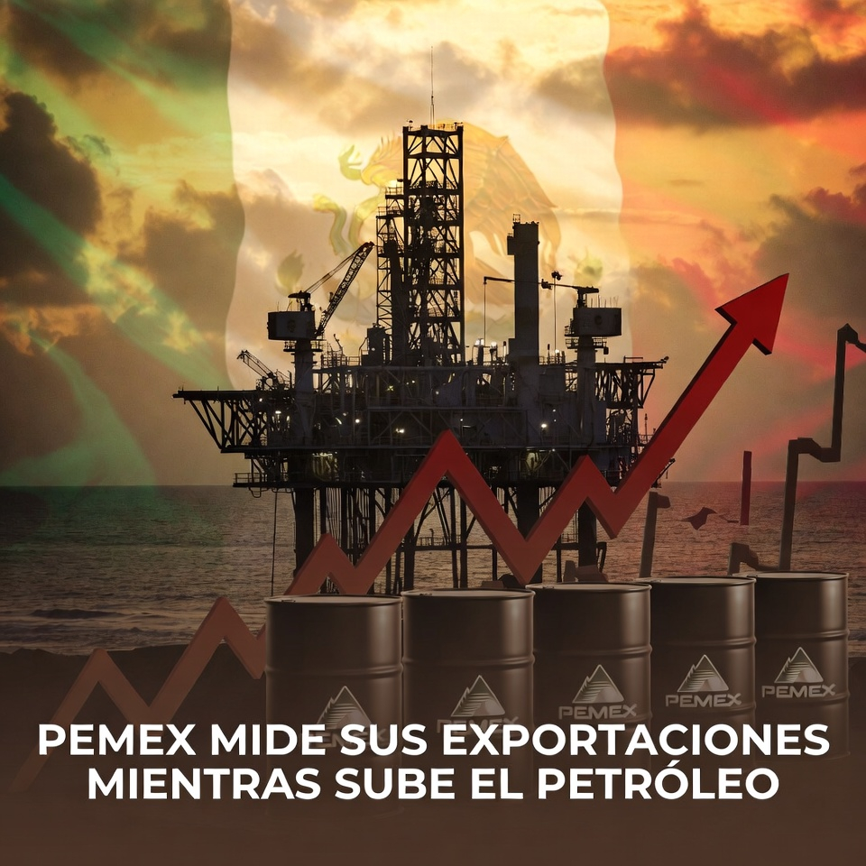 PEMEX MIDE SUS EXPORTACIONES MIENTRAS SUBE EL PETRÓLEO