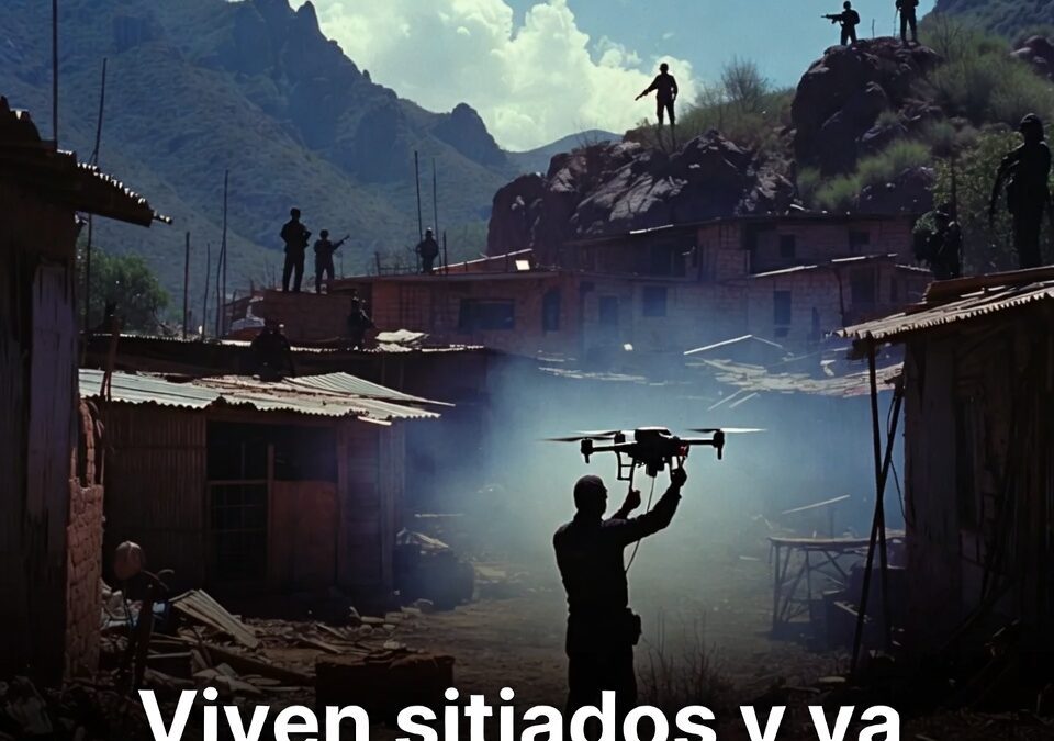 Comunidad resiste asedio y vigilancia con drones