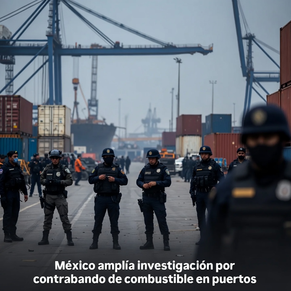 México amplía investigación por contrabando de combustible en puertos