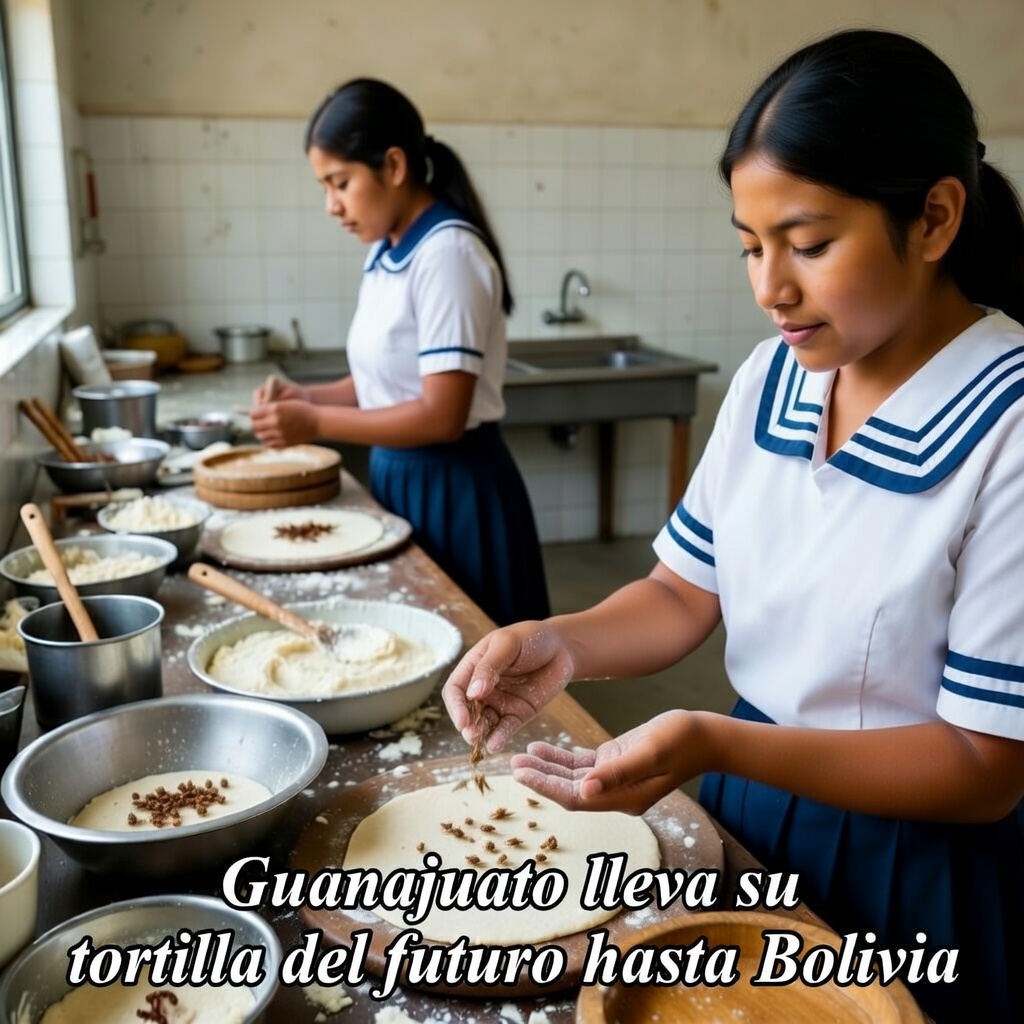 Guanajuato lleva ciencia alimentaria juvenil a Bolivia