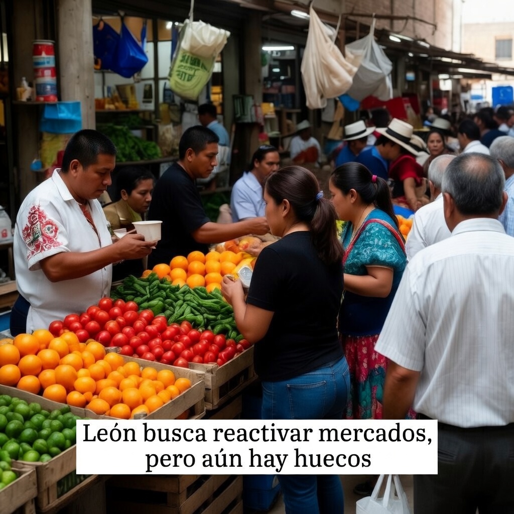 Leon reporta mercados activos, pero persisten locales vacios