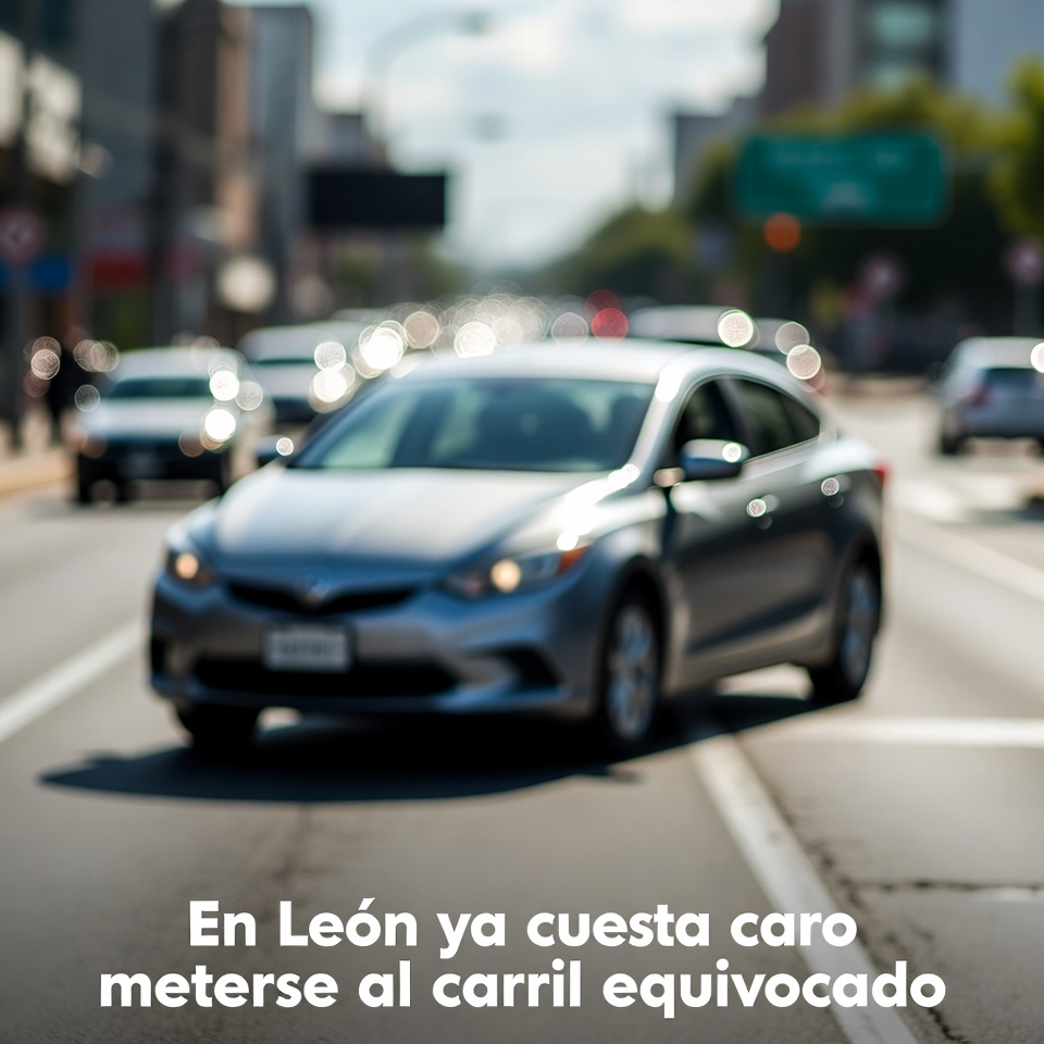 En León ya cuesta caro meterse al carril equivocado