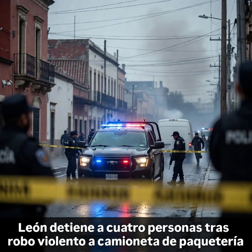 León recupera paquetes tras robo a camioneta