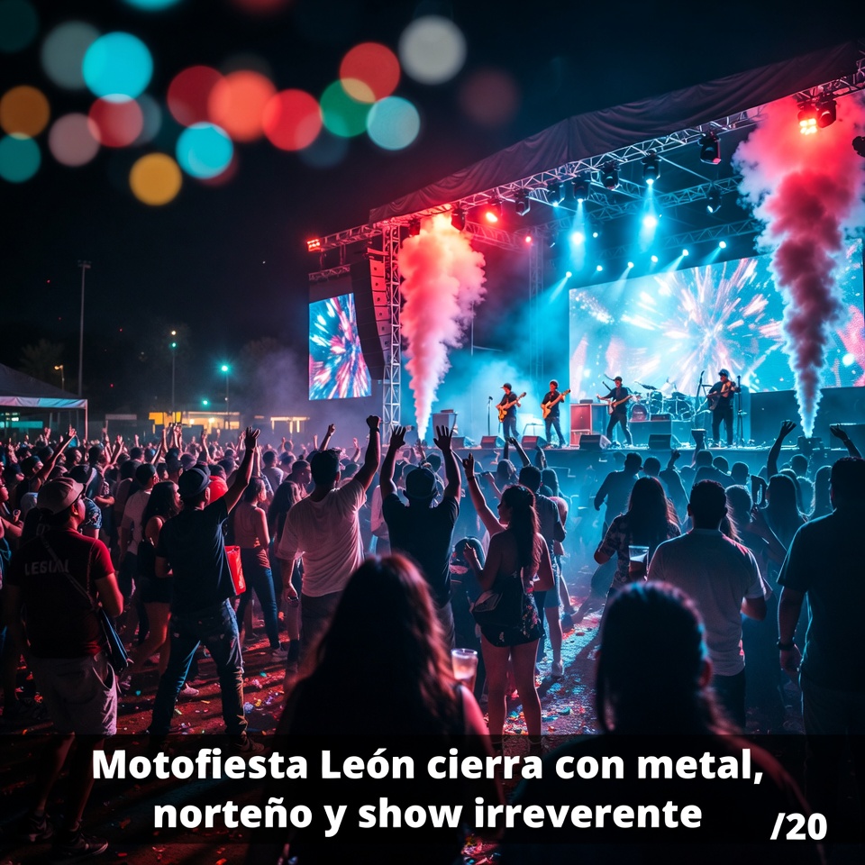 Motofiesta León cierra con metal, norteño y show irreverente
