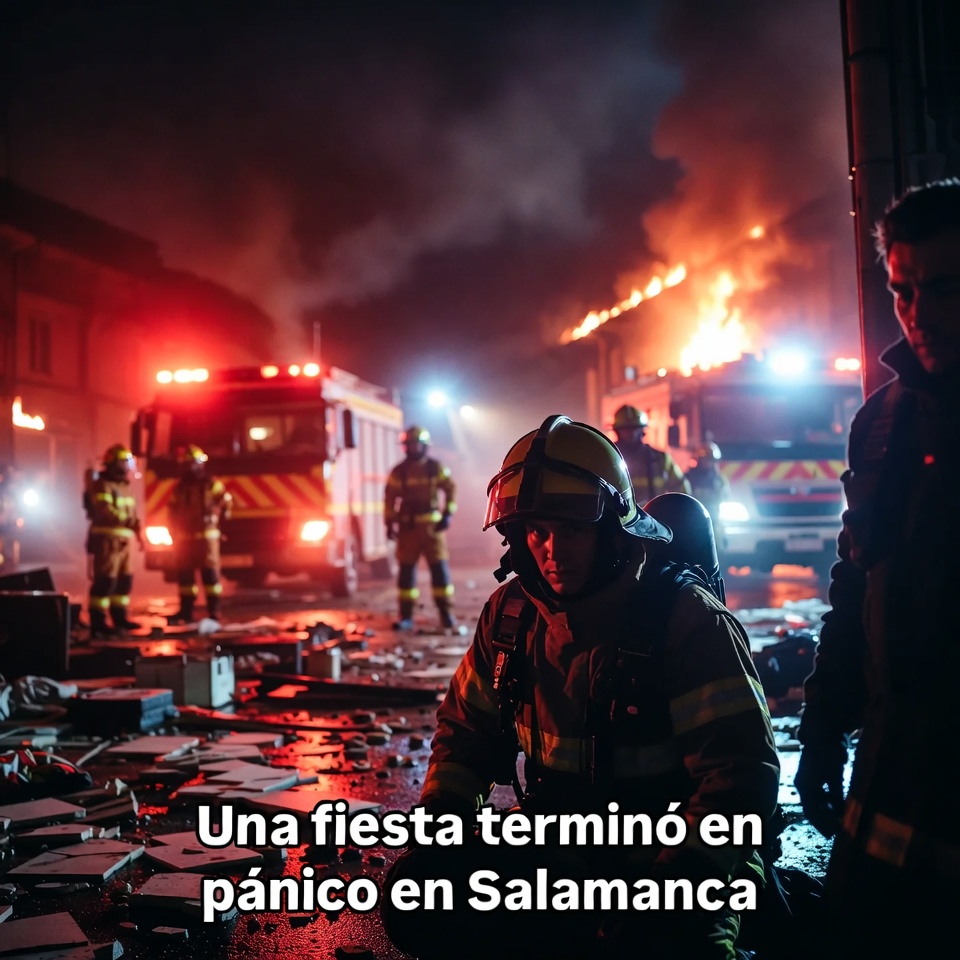 Una fiesta terminó en pánico en Salamanca