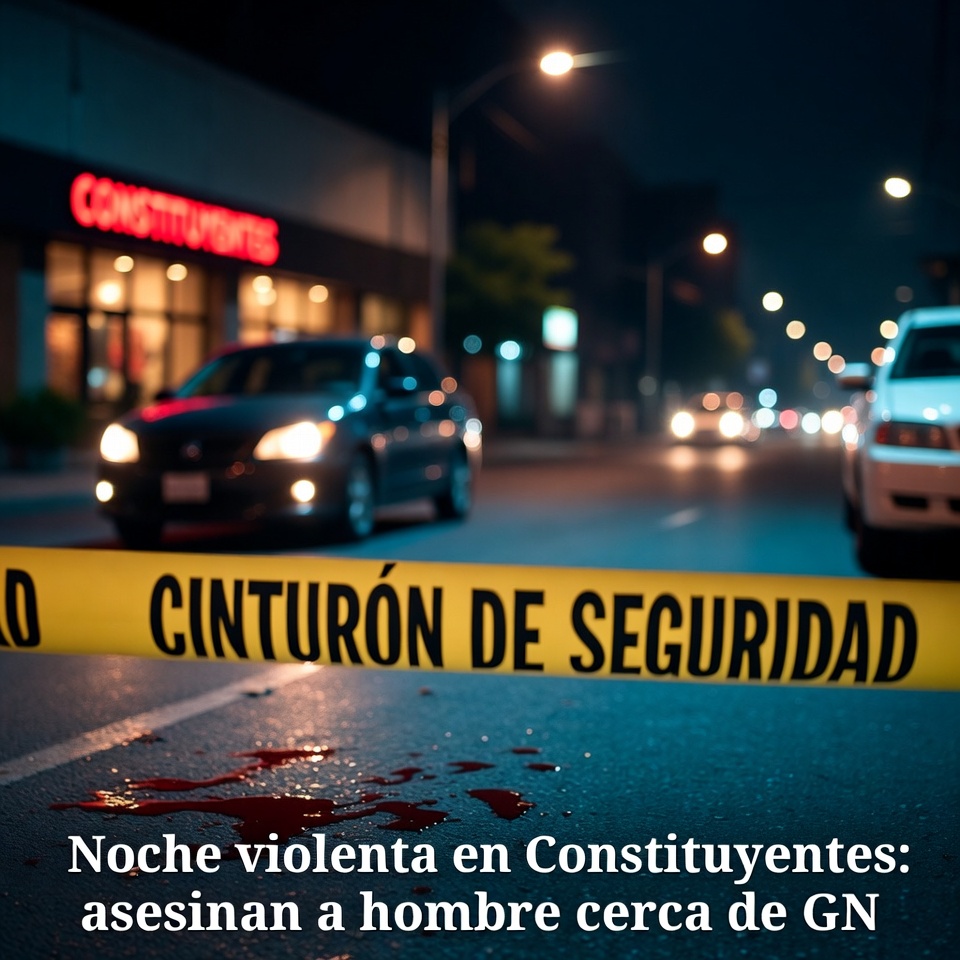 «Noche violenta en Constituyentes: asesinan a hombre cerca de GN»