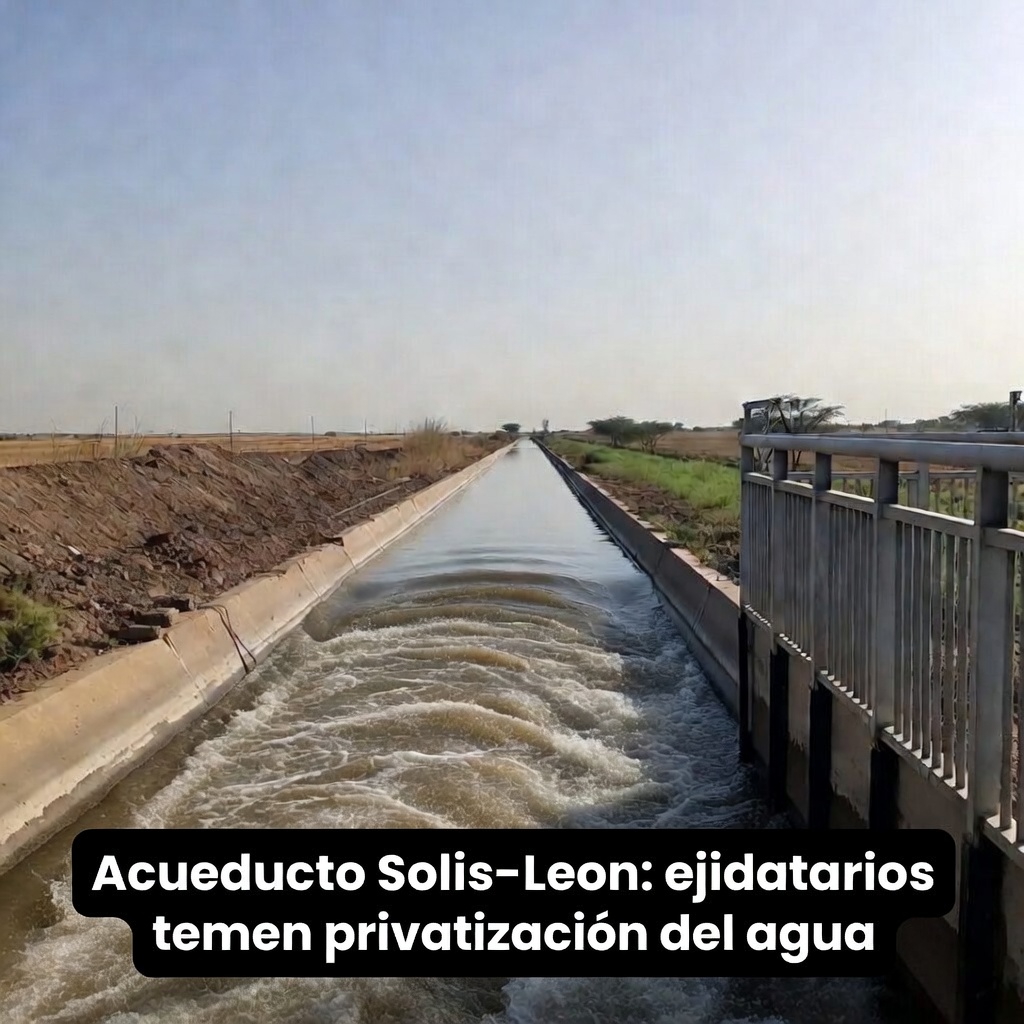 Acueducto Solis–Leon: ejidatarios temen privatizacion del agua