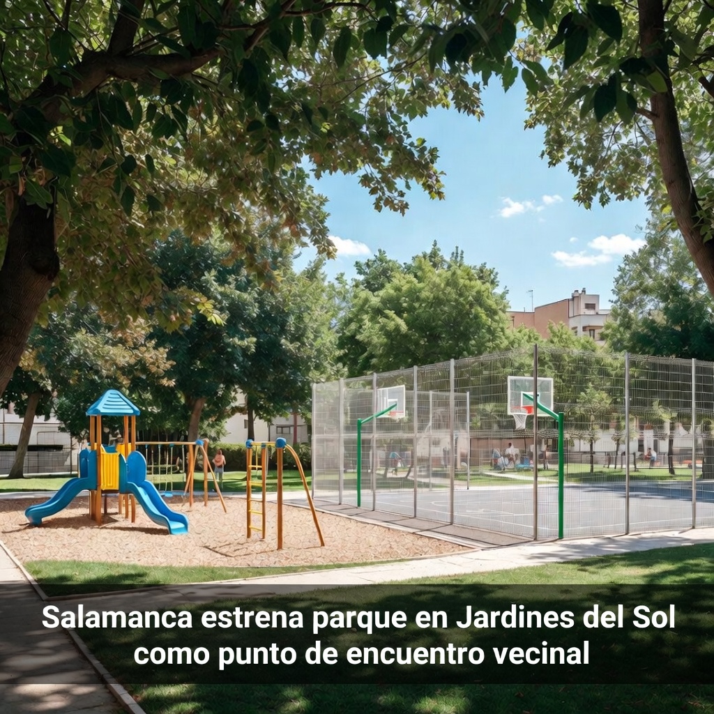 Salamanca abre parque vecinal en Jardines del Sol