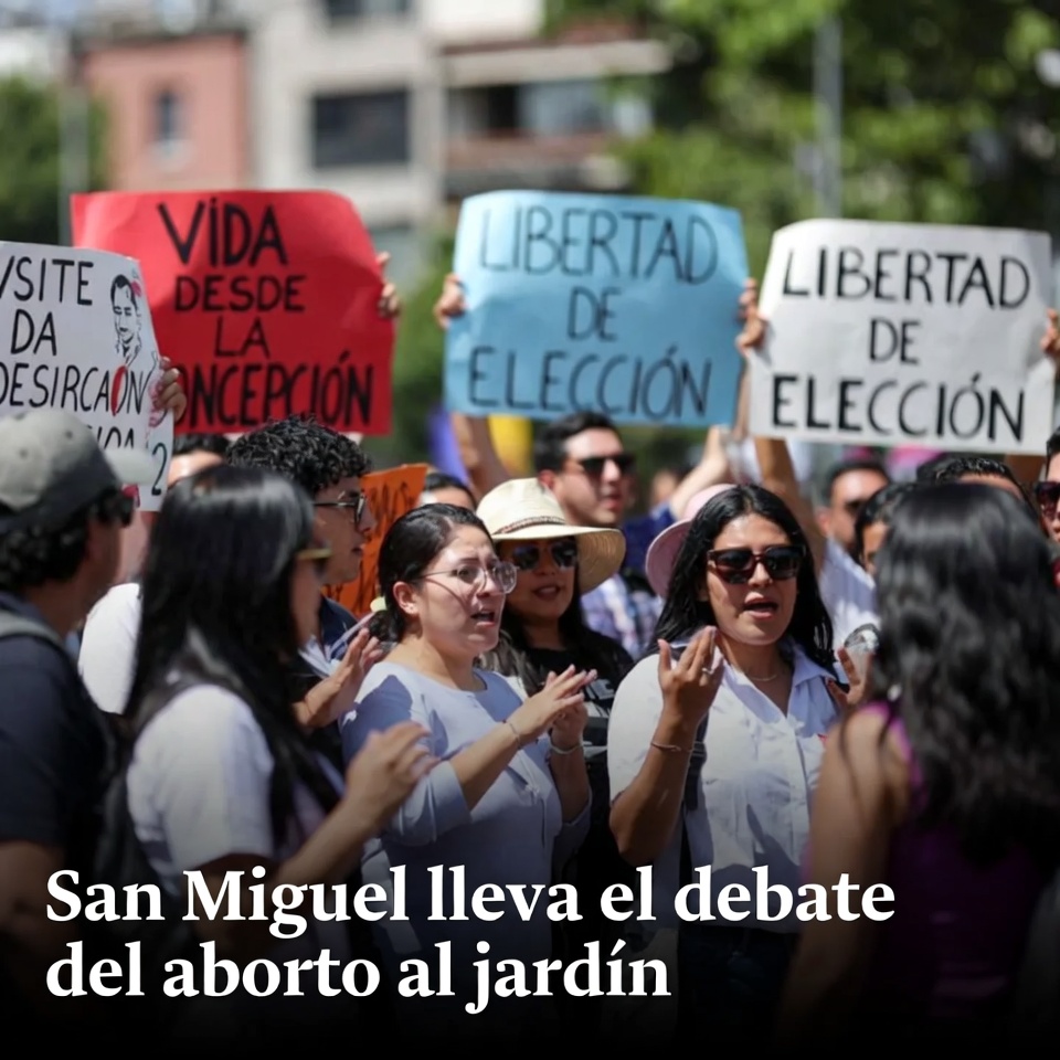San Miguel lleva el debate del aborto al jardín