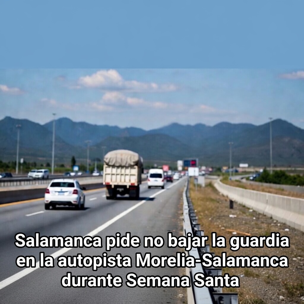 Salamanca pide no bajar la guardia en la autopista Morelia-Salamanca durante Semana Santa