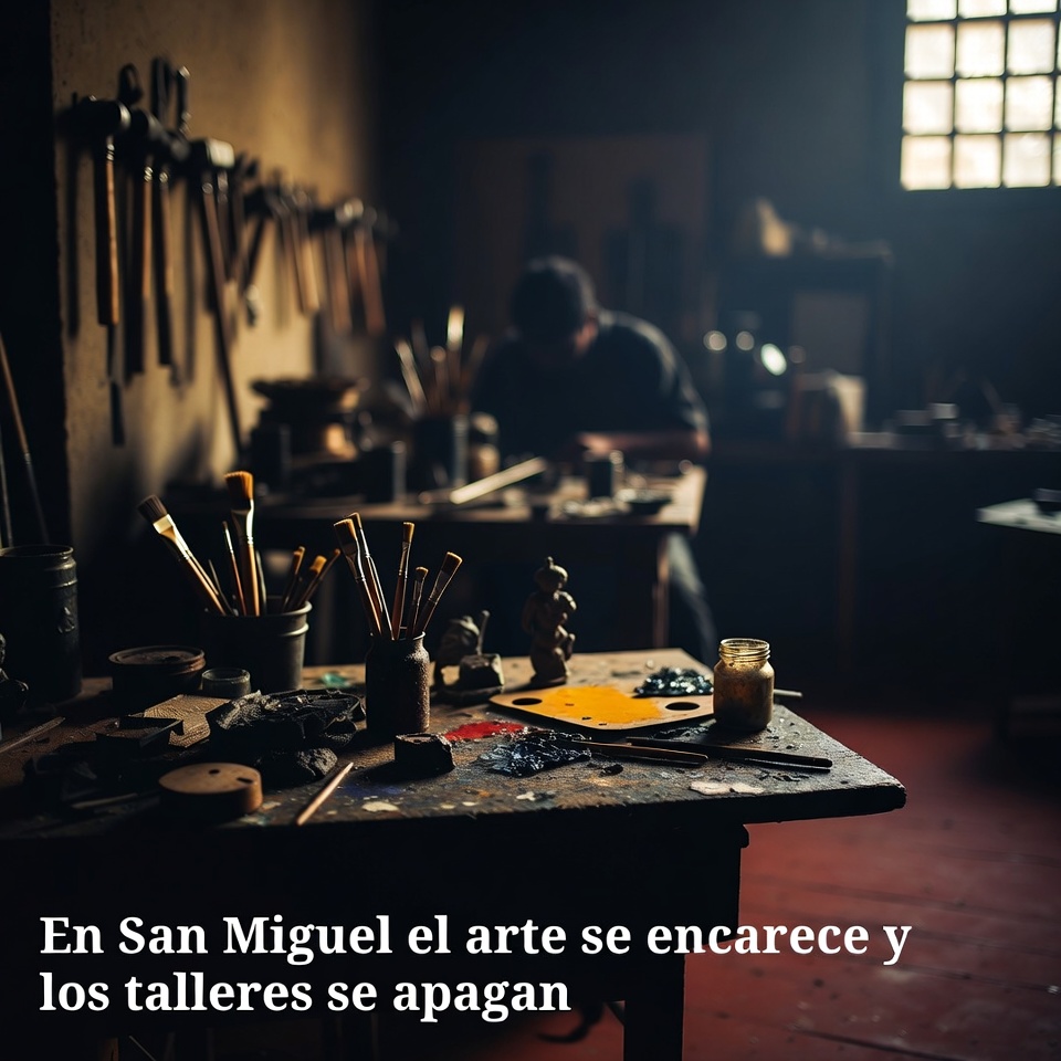 En San Miguel el arte se encarece y los talleres se apagan