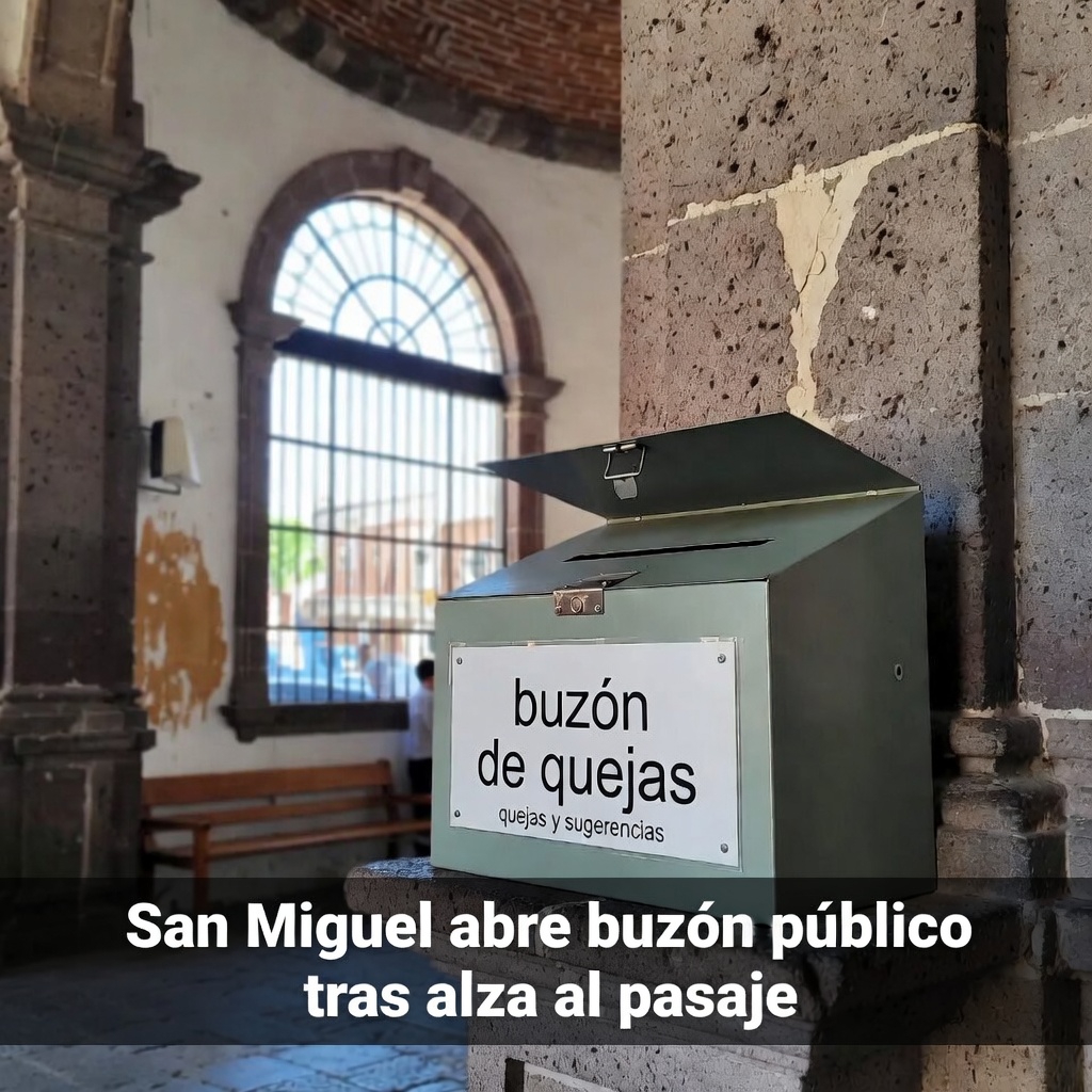 San Miguel abre buzón público tras alza al pasaje