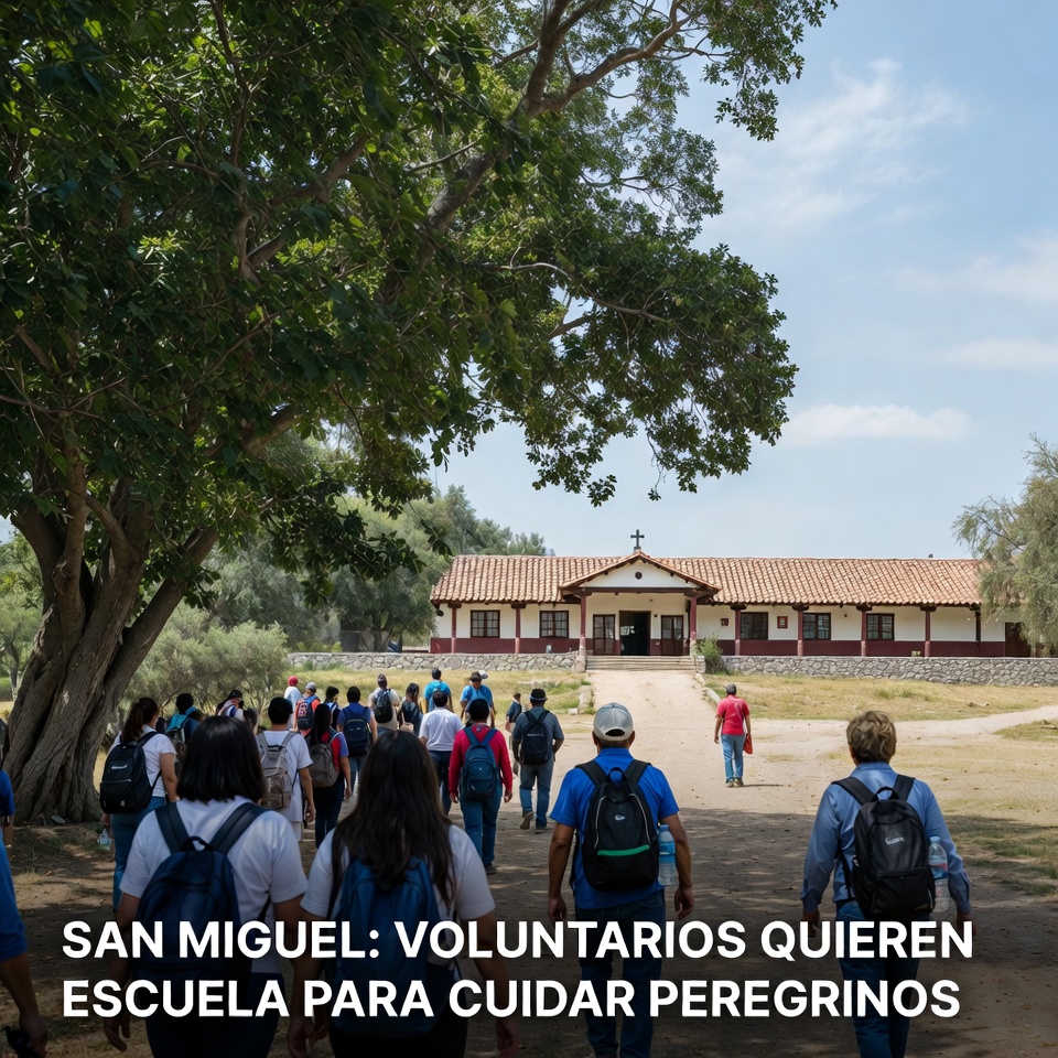 SAN MIGUEL: VOLUNTARIOS QUIEREN ESCUELA PARA CUIDAR PEREGRINOS