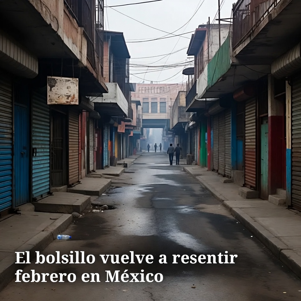 El bolsillo vuelve a resentir febrero en México