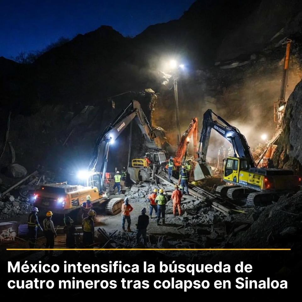 México refuerza rescate de mineros en Sinaloa