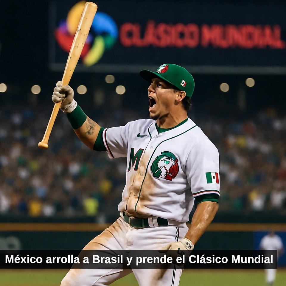 México arrolla a Brasil y prende el Clásico Mundial