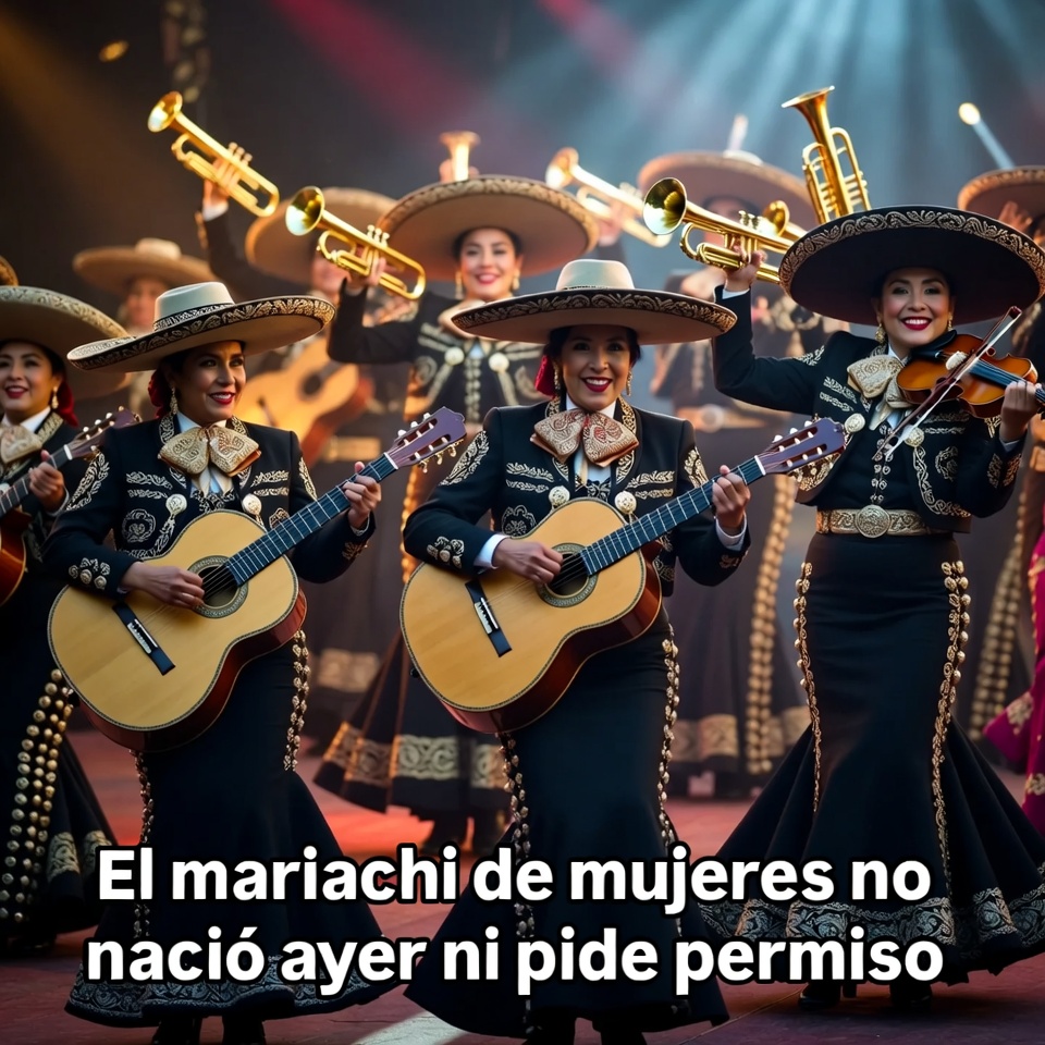 El mariachi de mujeres no nació ayer ni pide permiso