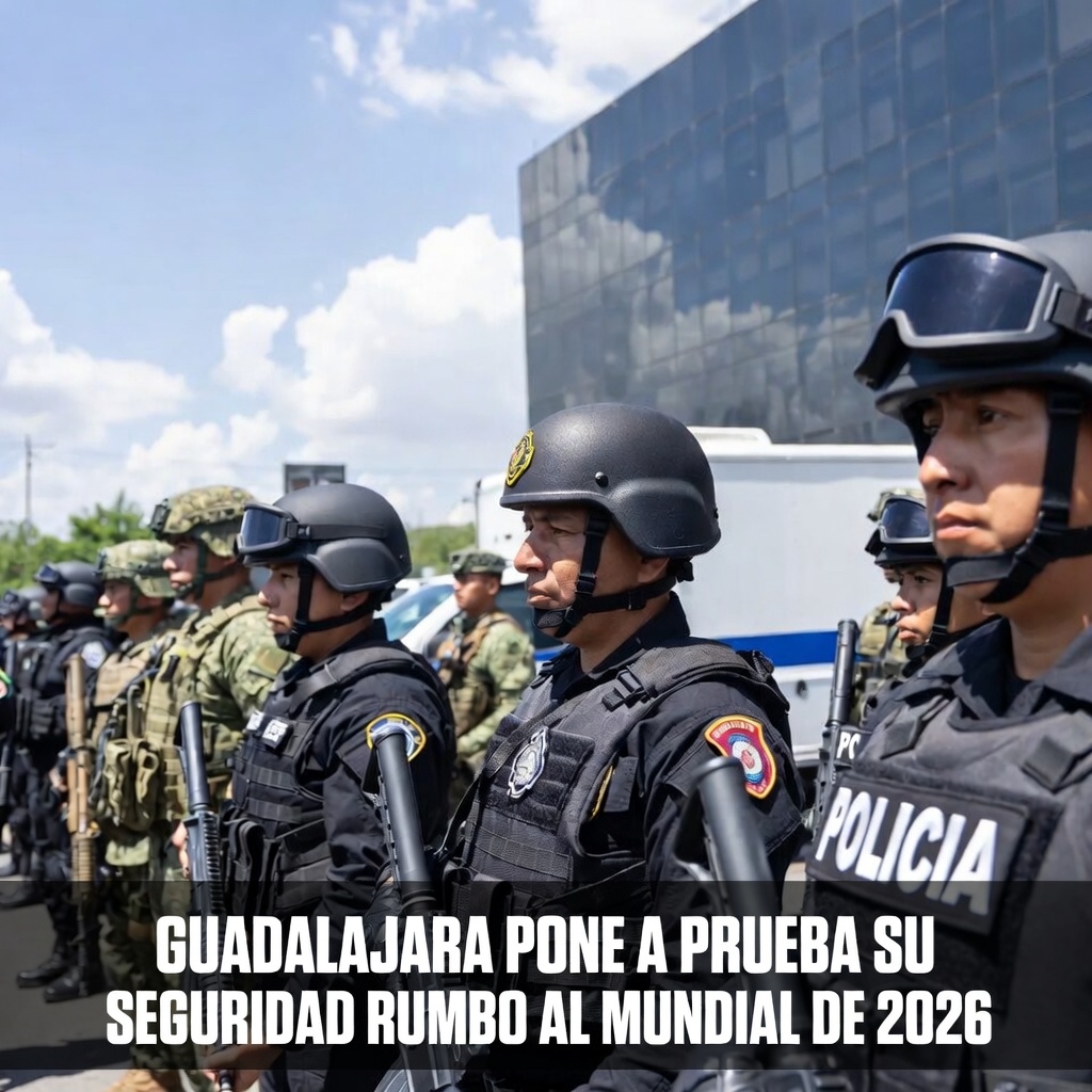 Guadalajara pone a prueba su seguridad rumbo al Mundial de 2026