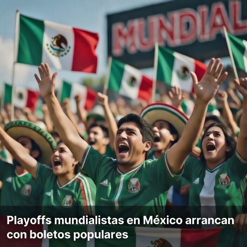 Playoffs mundialistas en México arrancan con boletos populares