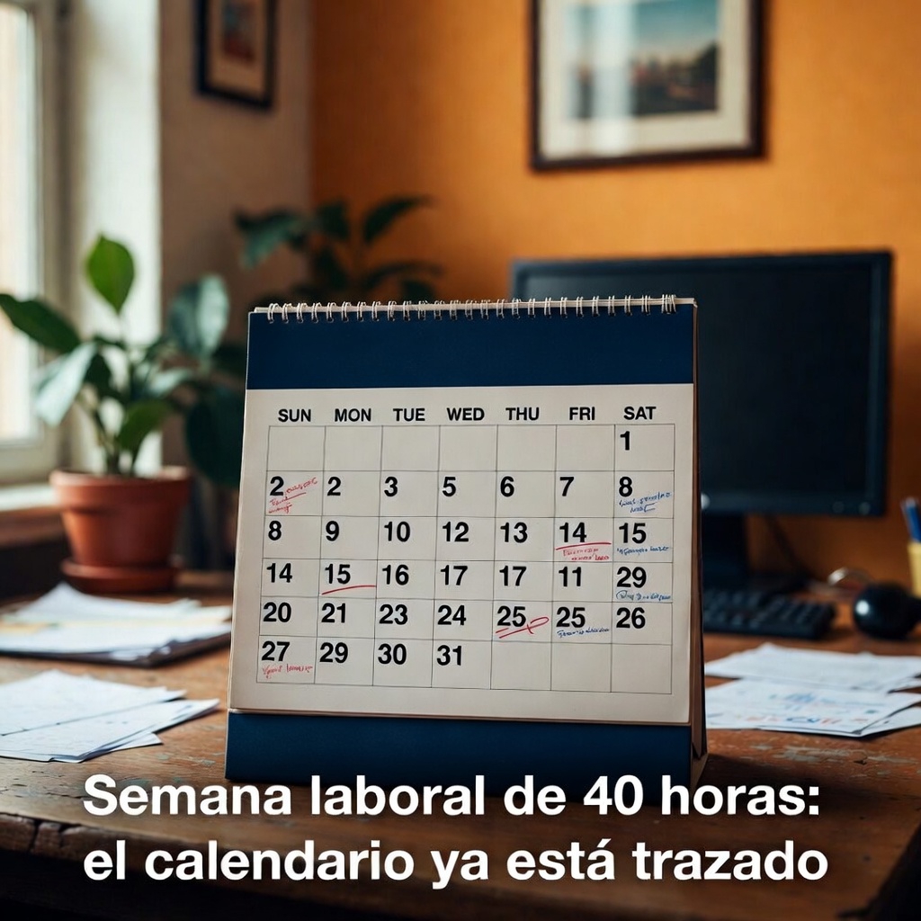Semana laboral de 40 horas: el calendario ya está trazado