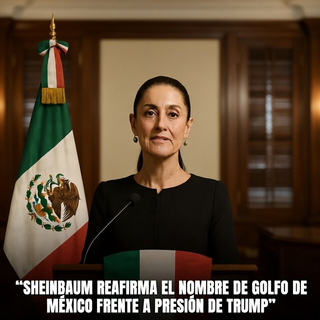 Sheinbaum defiende el nombre Golfo de México