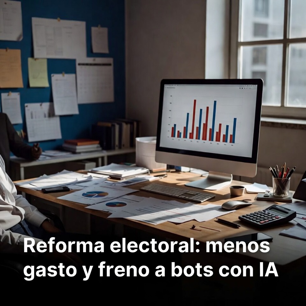Reforma electoral: menos gasto y freno a bots con IA