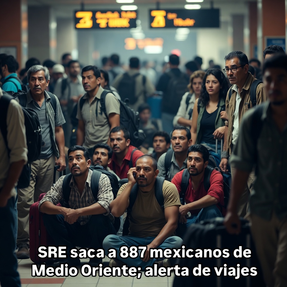 «SRE saca a 887 mexicanos de Medio Oriente; alerta de viajes»