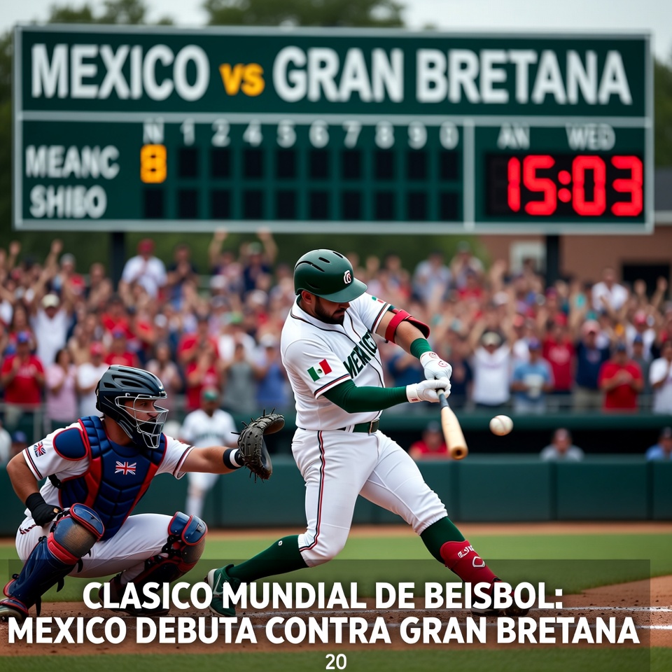 CLASICO MUNDIAL: MEXICO DEBUTA CONTRA GRAN BRETANA