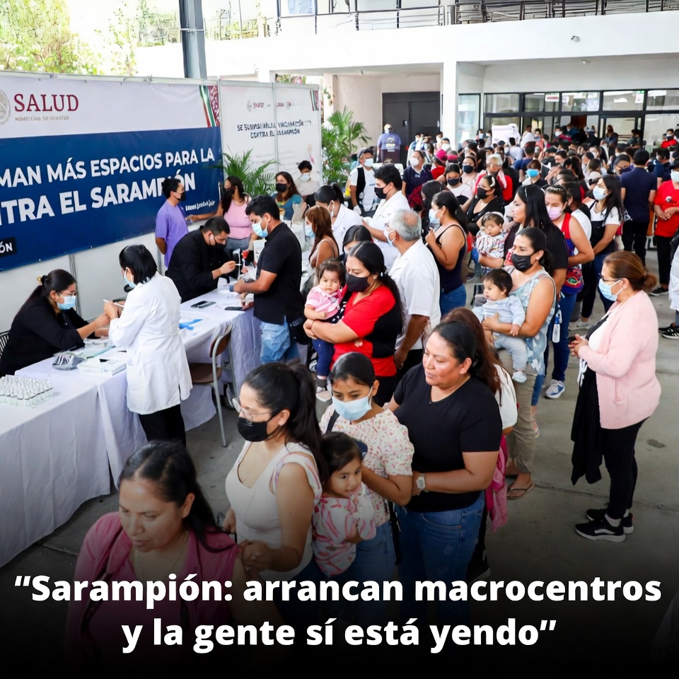 Sarampión: arrancan macrocentros y la gente sí está yendo