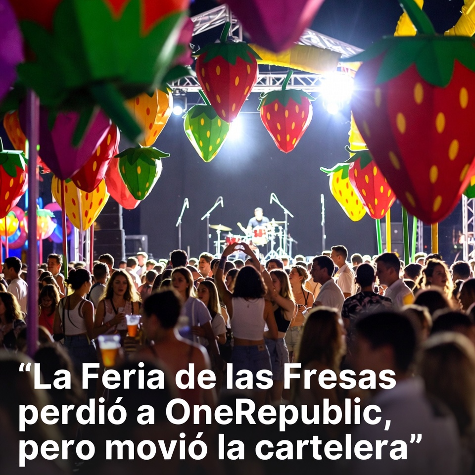 La Feria de las Fresas perdió a OneRepublic, pero movió la cartelera