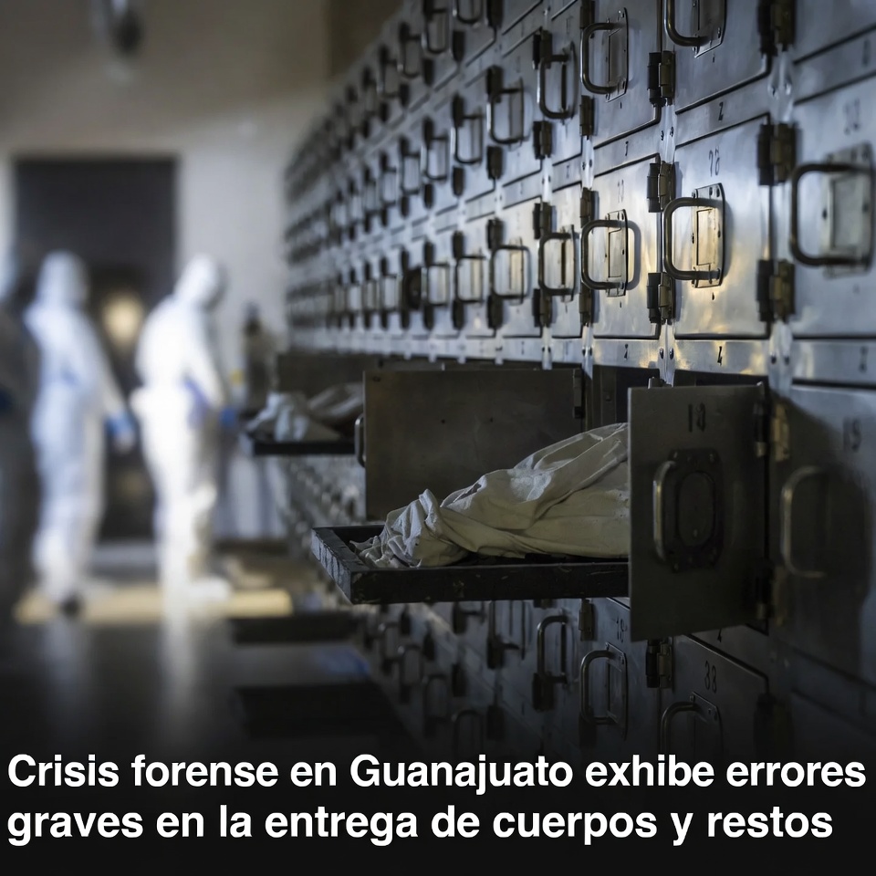 Crisis forense en Guanajuato exhibe errores graves en la entrega de cuerpos y restos