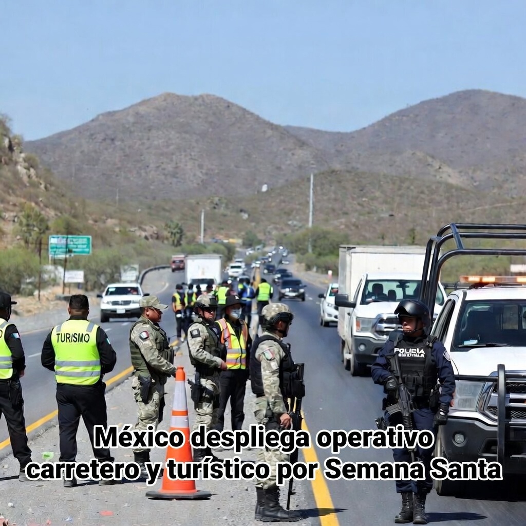 México despliega operativo carretero y turístico por Semana Santa