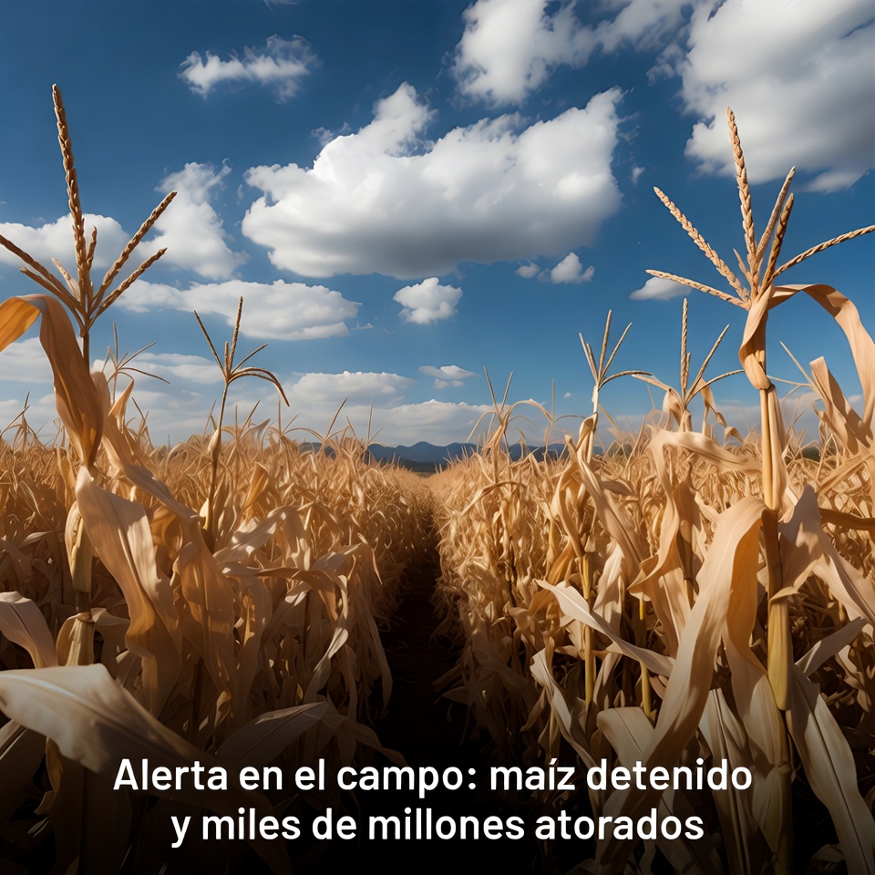 Alerta en el campo: maíz detenido y miles de millones atorados