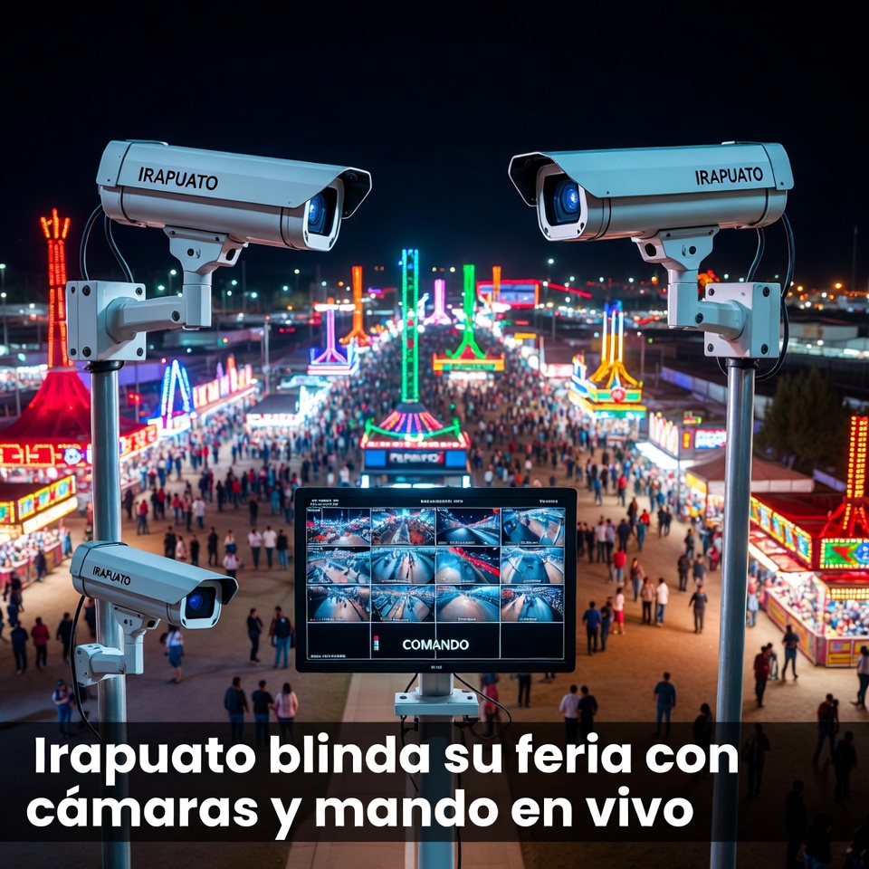 Irapuato blinda su feria con cámaras y mando en vivo