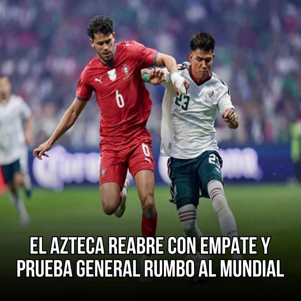 El Azteca reabre con empate y prueba general rumbo al Mundial