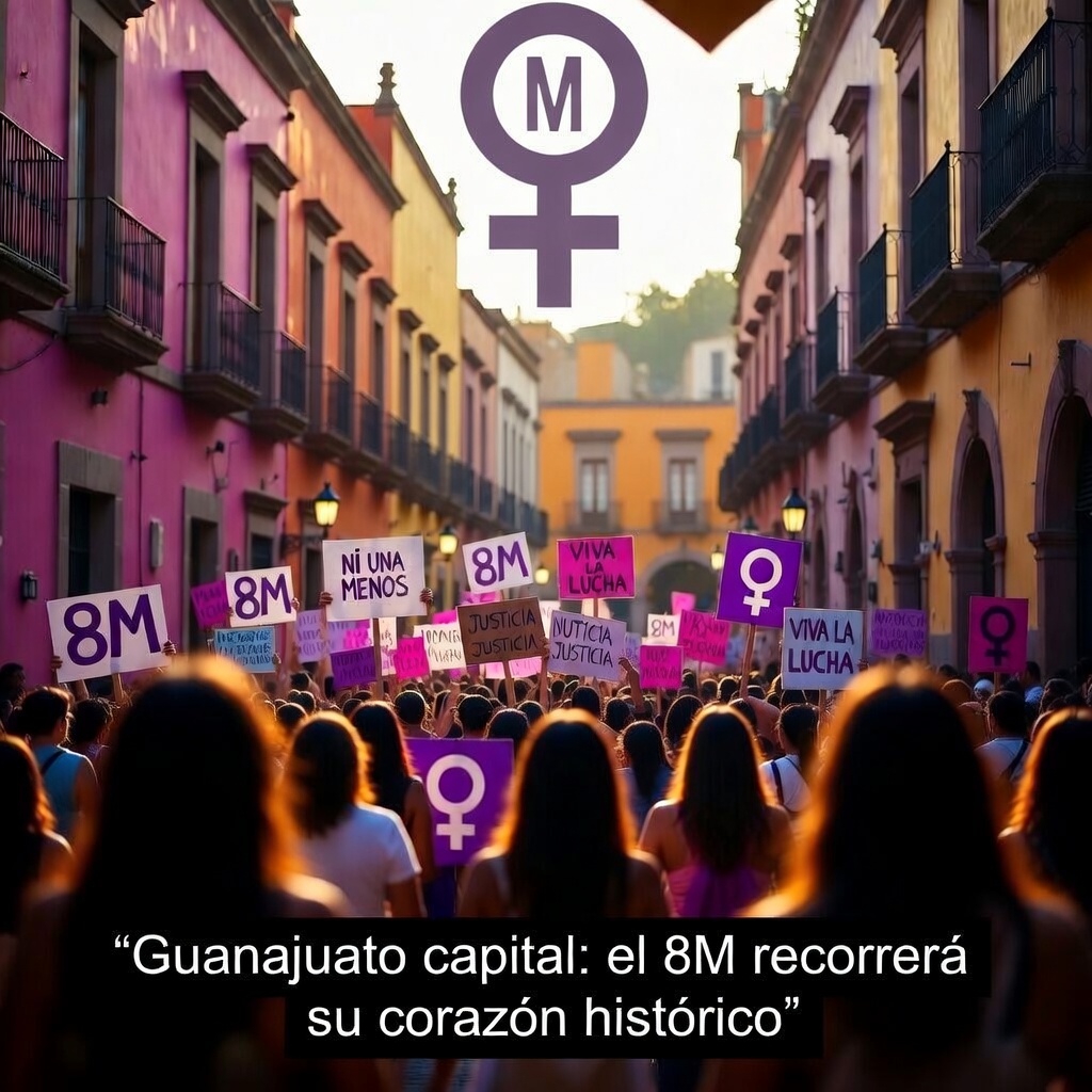 Guanajuato capital: el 8M recorrerá su corazón histórico