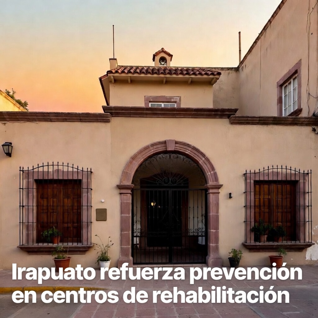 Irapuato refuerza prevención en centros de rehabilitación