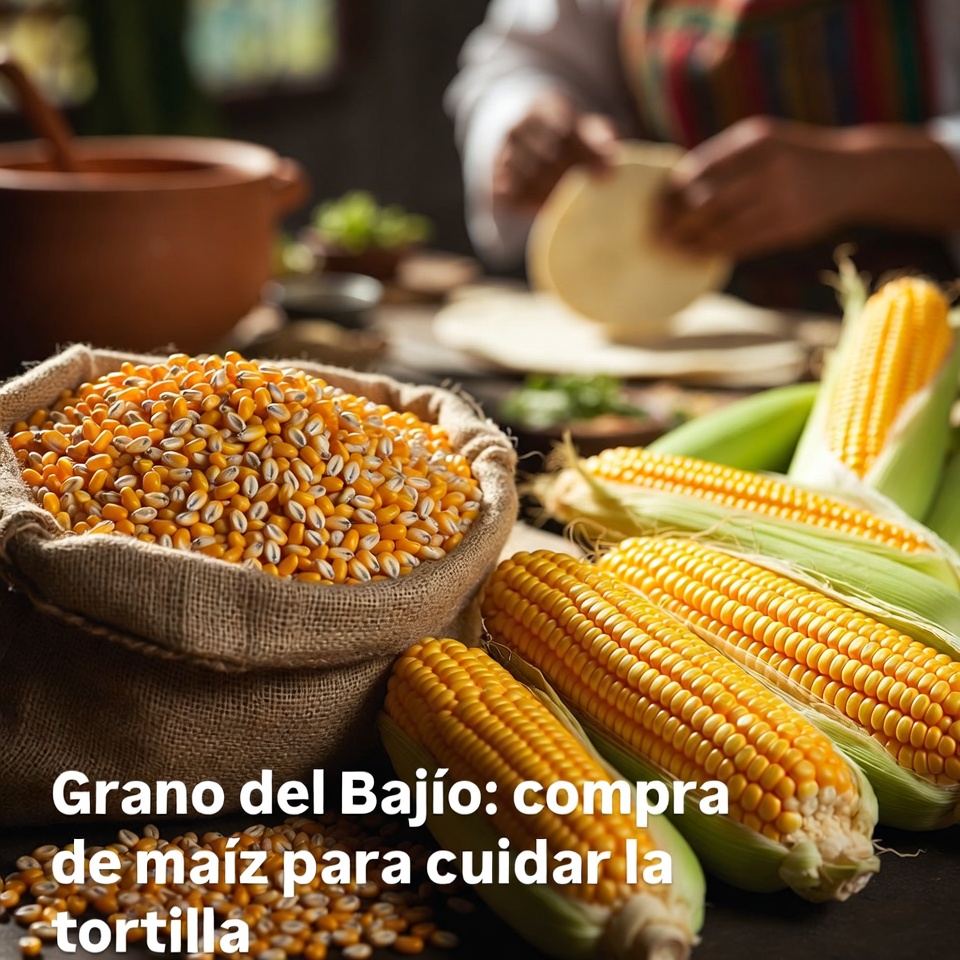 Grano del Bajío: compra de maíz para cuidar la tortilla