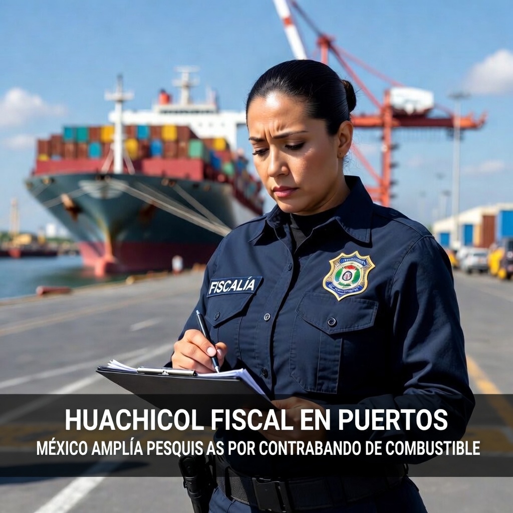 «Huachicol fiscal en puertos: México amplía pesquisas por contrabando de combustible»