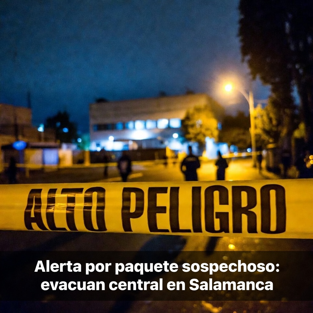 Alerta por paquete sospechoso: evacuan central en Salamanca