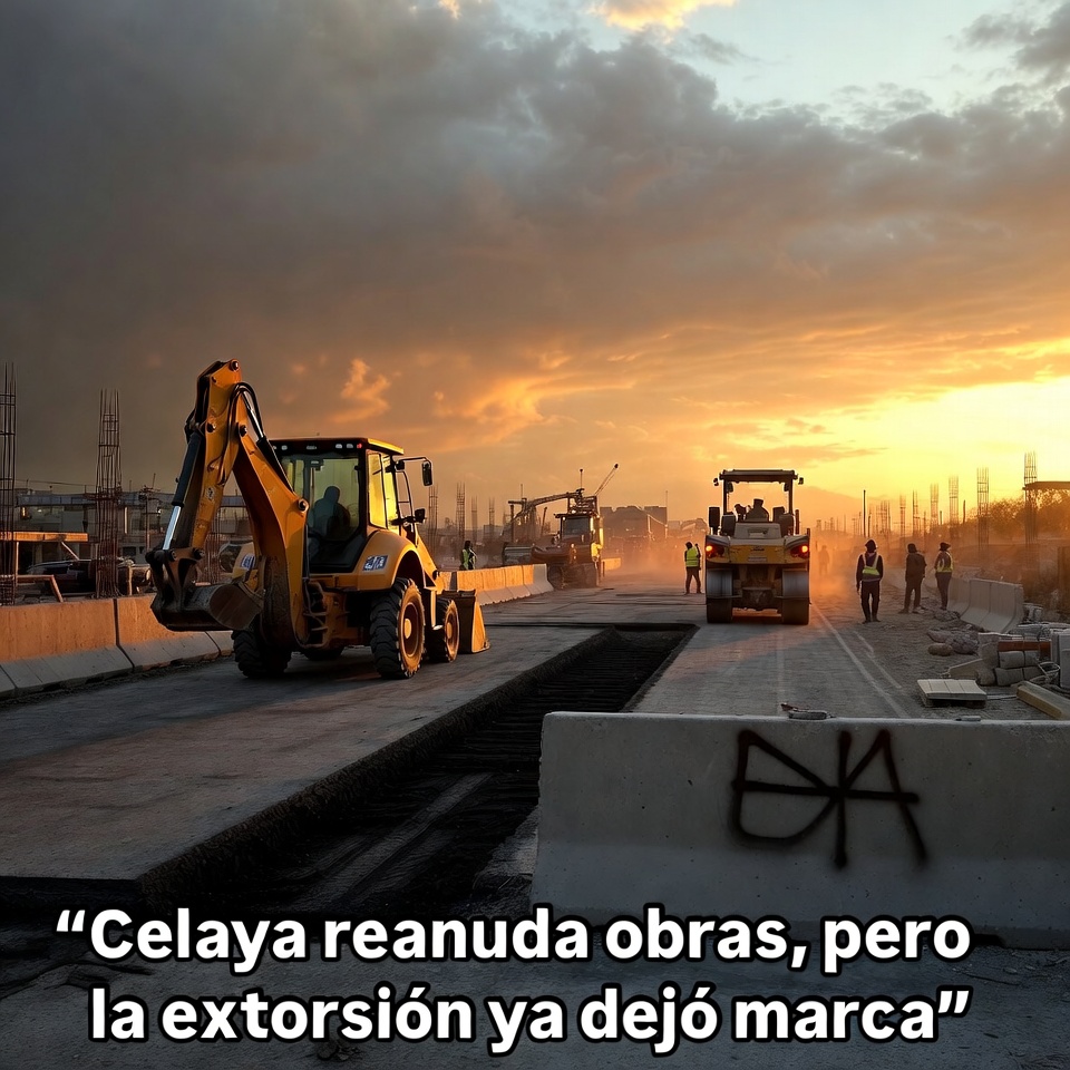 Celaya reanuda obras, pero la extorsión ya dejó marca