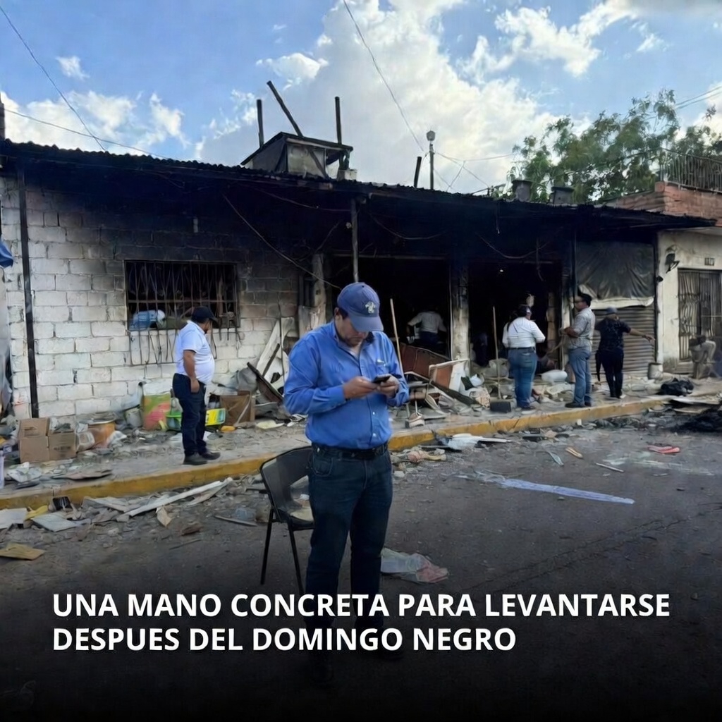 Una mano concreta para levantarse después del domingo negro