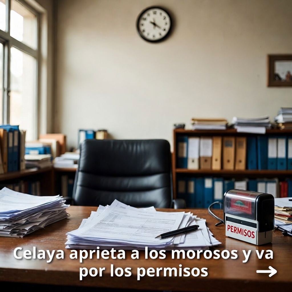 Celaya aprieta a los morosos y va por los permisos