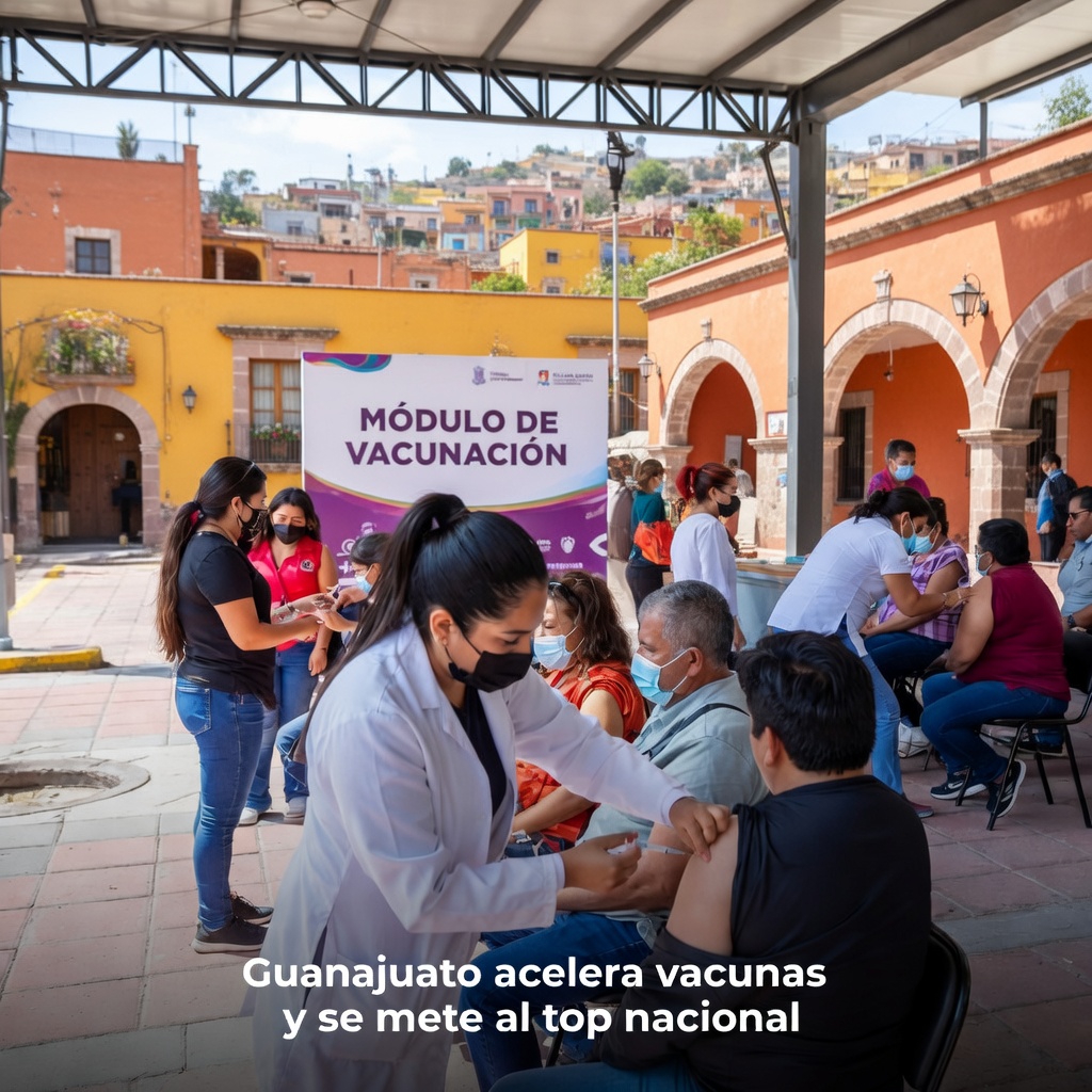 Guanajuato acelera vacunas y se mete al top nacional