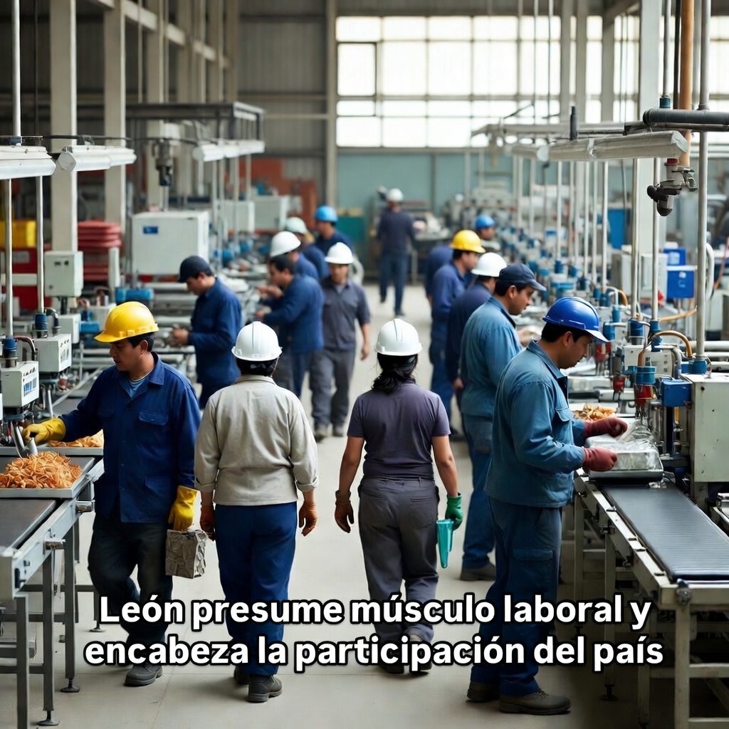 León presume músculo laboral y encabeza la participación del país