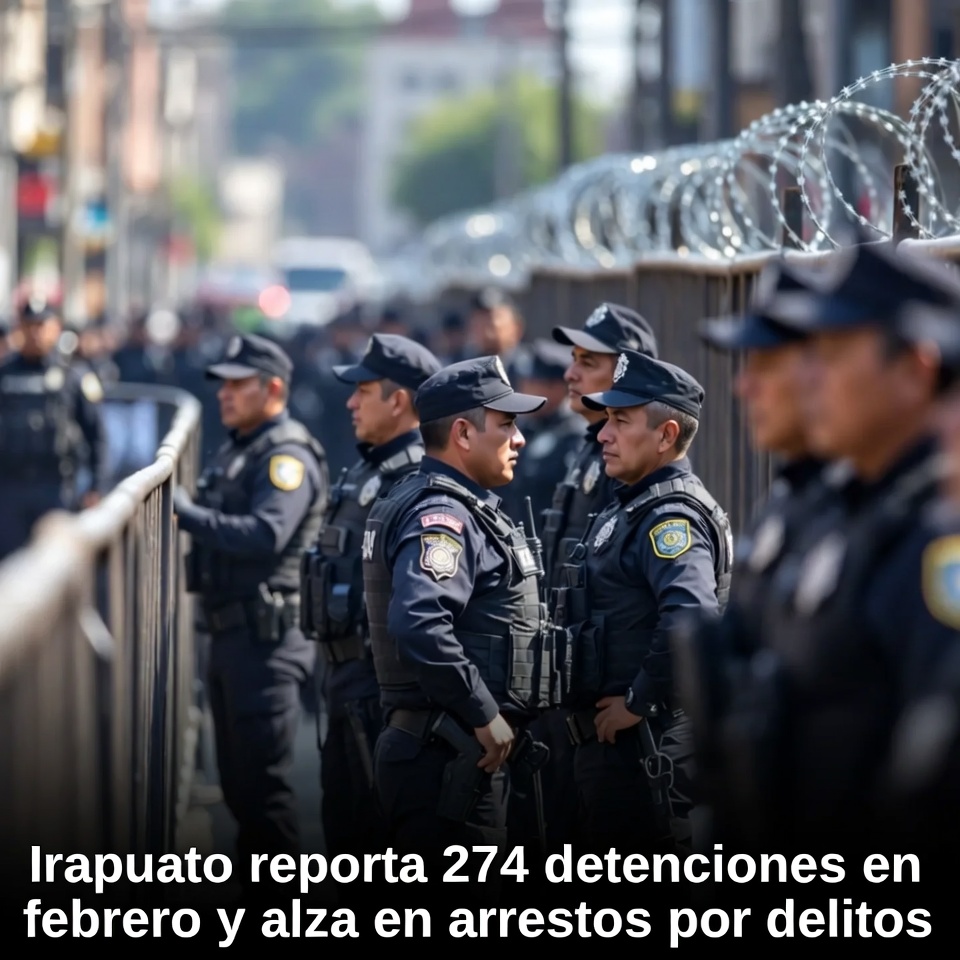 Irapuato reporta más detenciones y alza en delitos