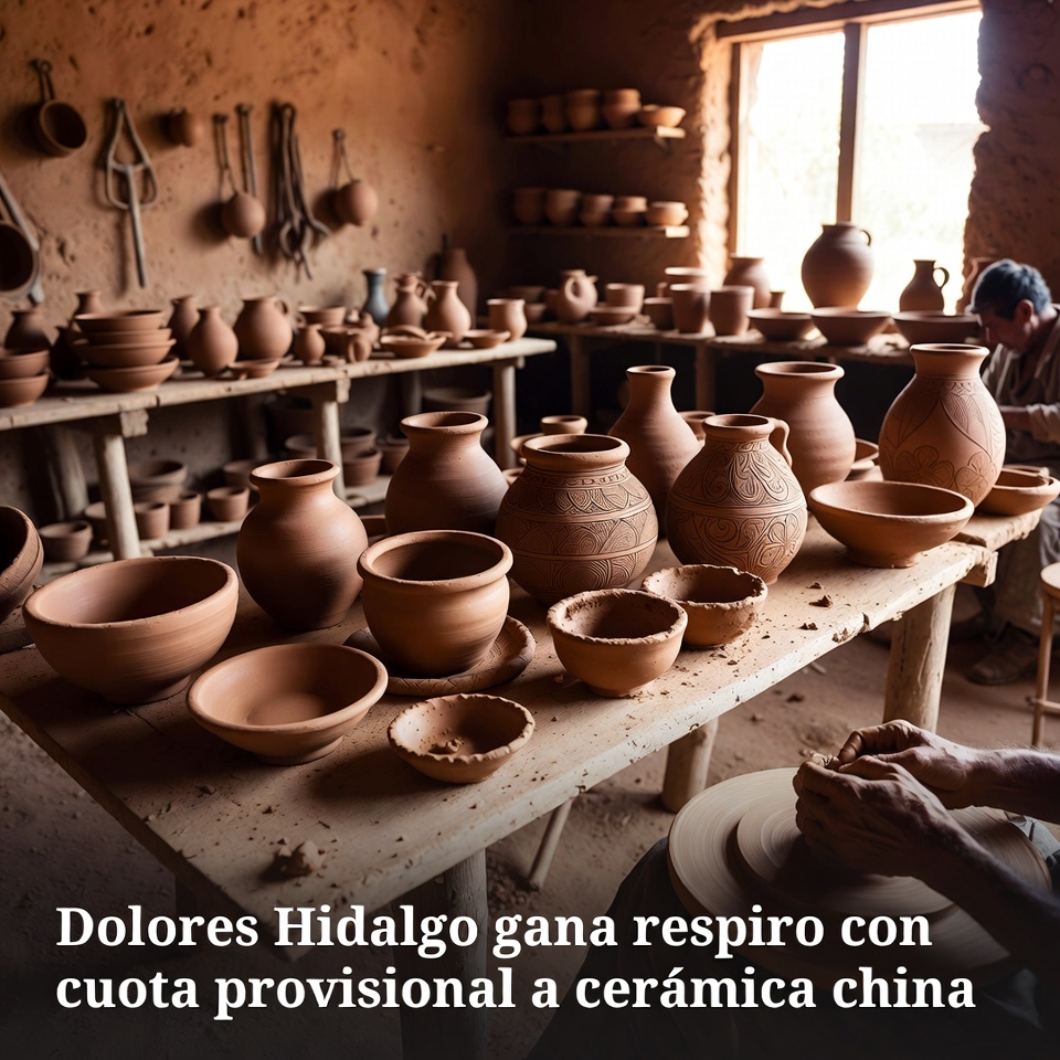 Dolores Hidalgo gana respiro con cuota provisional a cerámica china